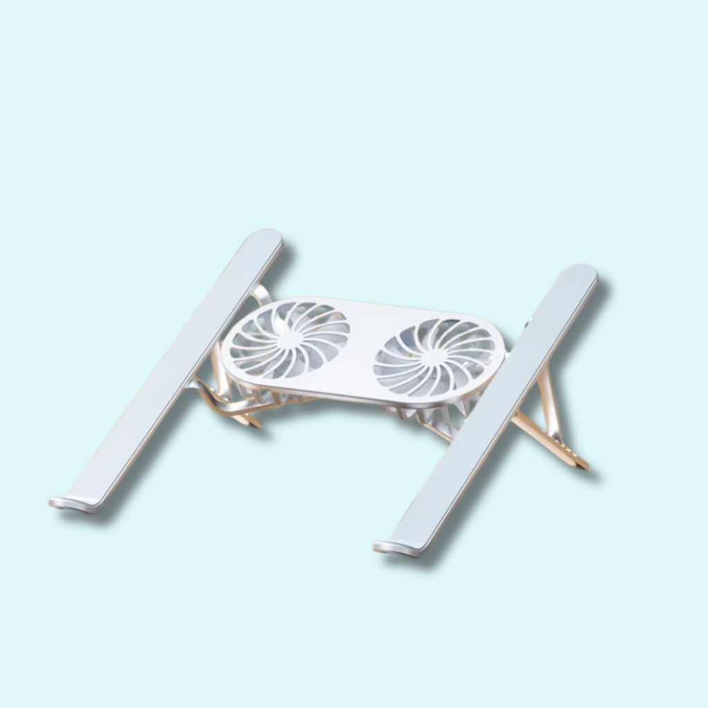 Support de base de refroidissement réglable pour PC portable, double ventilateur pliable – Tapis de refroidissement pour MacBook et tablettes Support de base de refroidissement réglable pour PC portable, double ventilateur pliable – Tapis de refroidissement pour MacBook et tablettes