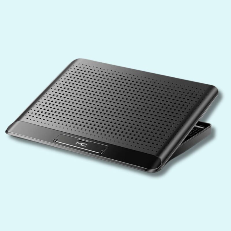 Refroidisseur pour PC gamer avec 6 ventilateurs et dissipateur de chaleur – Base de refroidissement pliable pour ordinateurs de 14 à 17 pouces – Image 3
