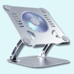 Refroidisseur pour PC gamer en alliage d'aluminium avec ventilateur – Compatible avec ordinateurs portables de 11 à 16,2 pouces