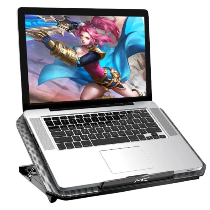 Refroidisseur pour PC Portable 12-16" - Double Ventilateurs USB Silencieux - Vitesse Réglable – Image 4
